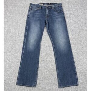AG Adriano Goldschmied Jeans Mens 34x34 Blue Denim The Protege Straight USA Made